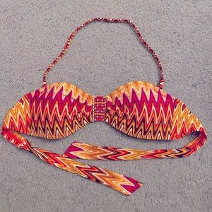 Patterned Bathing Suit Top